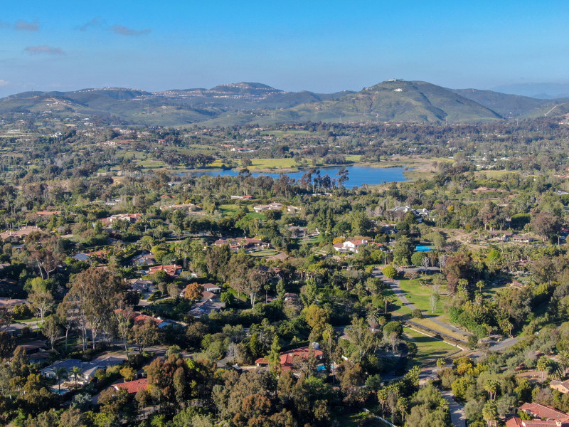 Aerial view of community